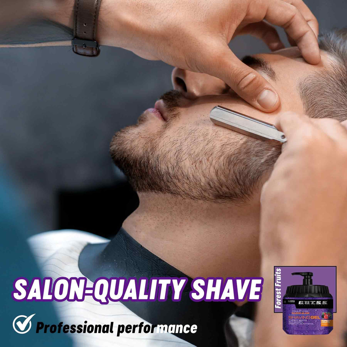 Gutss Razor Glide Shaving Gel 500ml – Forest Fruits Clear Shave Gel
