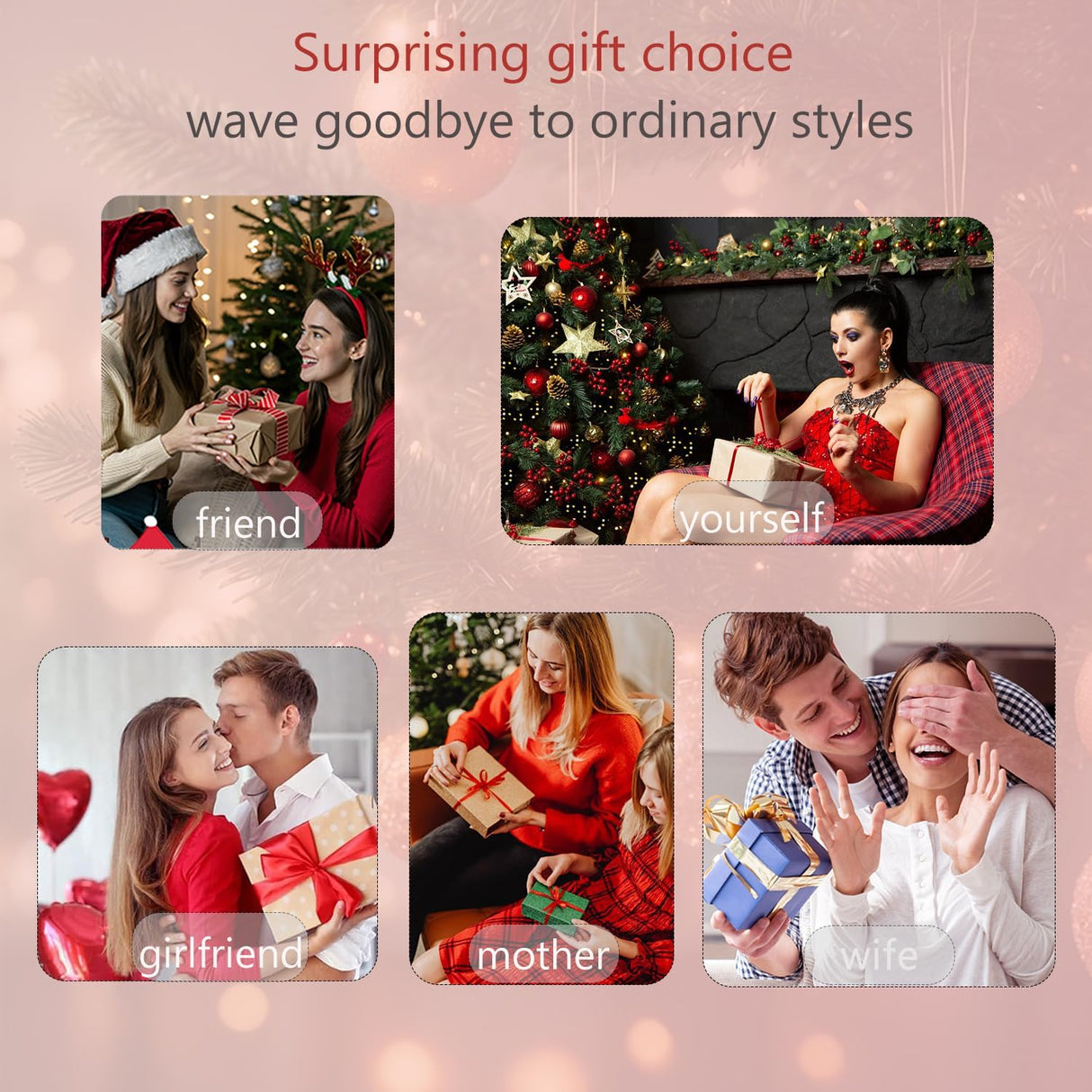 NBHS 3-in-1 Ceramic Curling Iron Set – Interchangeable Wands for Curls