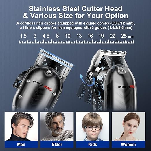 NBHS Hair Clippers for Men Professional Cordless Rechargeable Gifts for Men