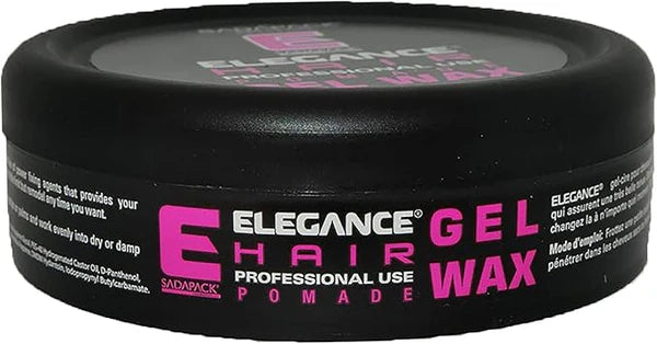 Elegance Hair Gel Wax – 140g Pink for Strong Hold & Natural Shine