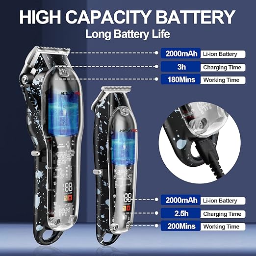 NBHS Hair Clippers for Men Professional Cordless Rechargeable Gifts for Men