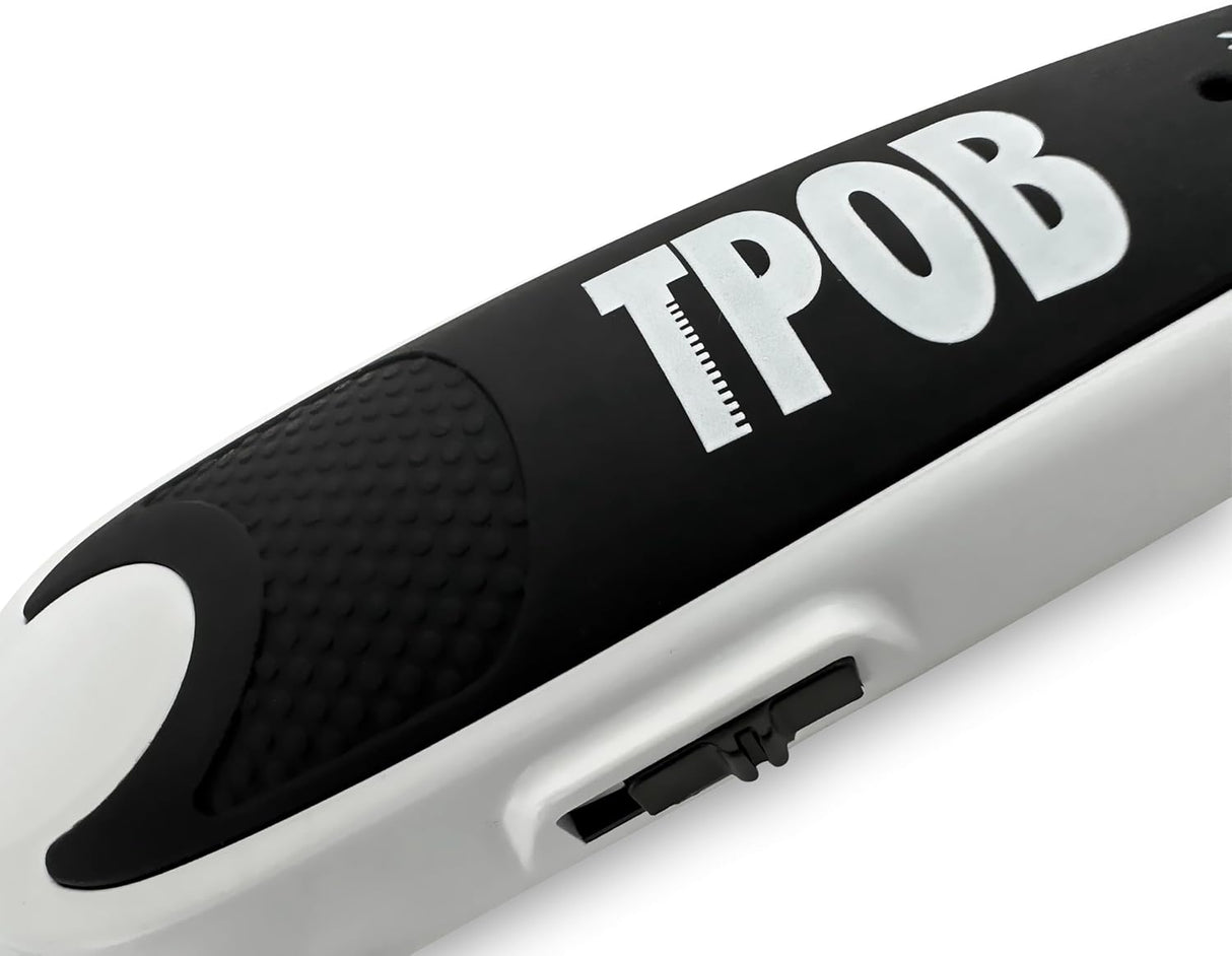 TPOB White X Deluxe Clipper – Pro Hair Clipper with Rubber Grip NBHS