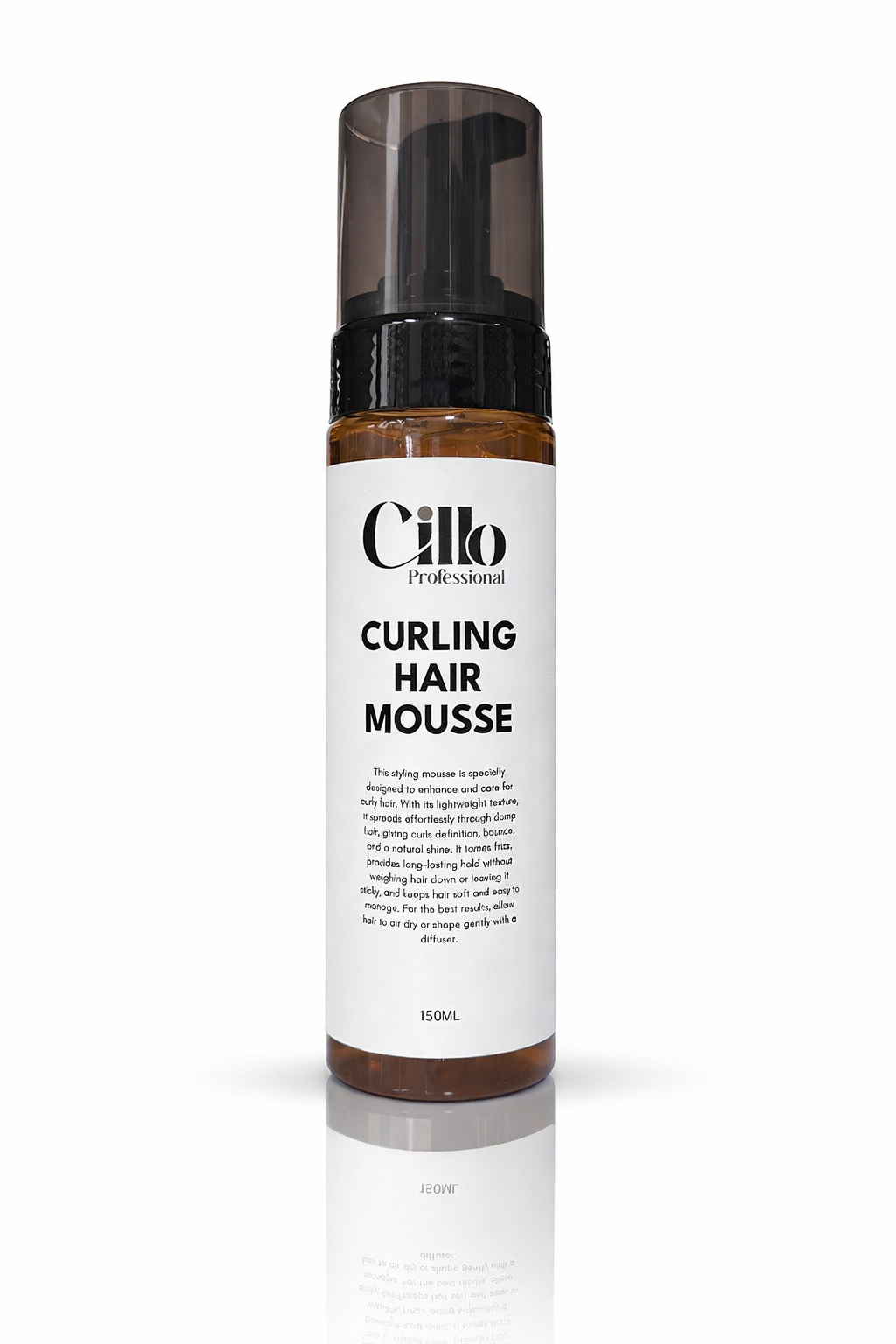 Cillo Professional Curling Hair Mousse 150ml – Defines Curls, Frizz Control