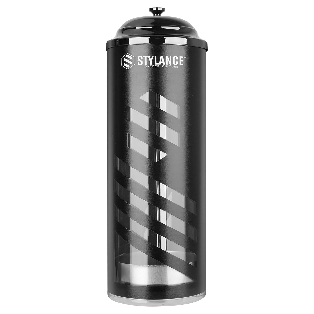 37oz Barber Disinfectant Jar with Tray – Acrylic Sanitizing Container