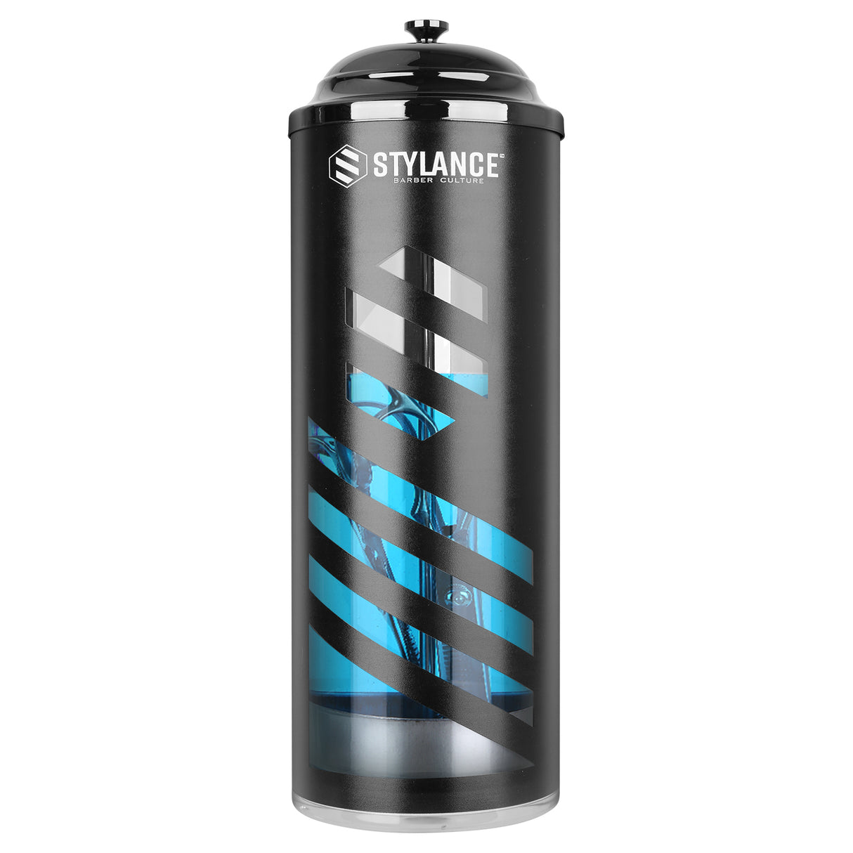 37oz Barber Disinfectant Jar with Tray – Acrylic Sanitizing Container