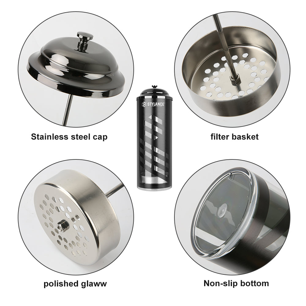 37oz Barber Disinfectant Jar with Tray – Acrylic Sanitizing Container