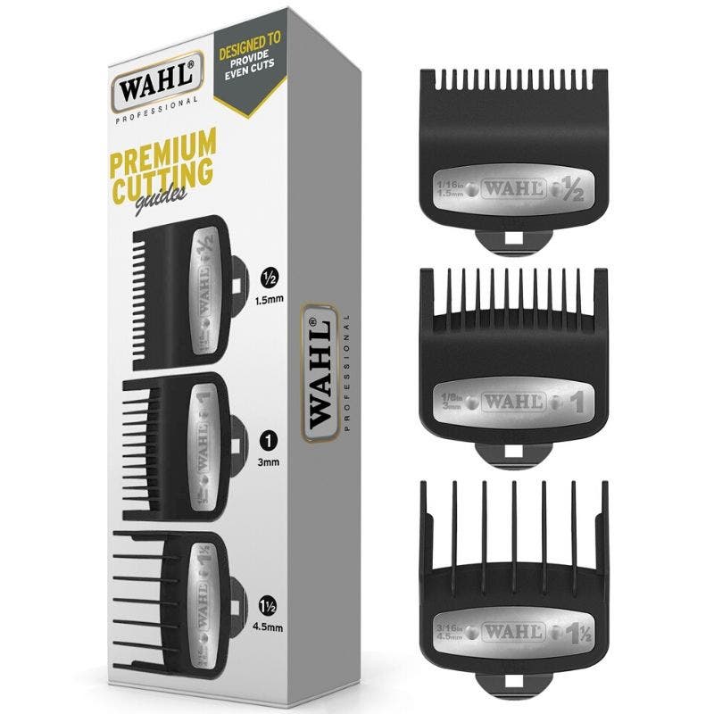 Wahl 3 Pack Premium Attachment Combs #0.5, #1, #1.5 – Strong Hold Guides