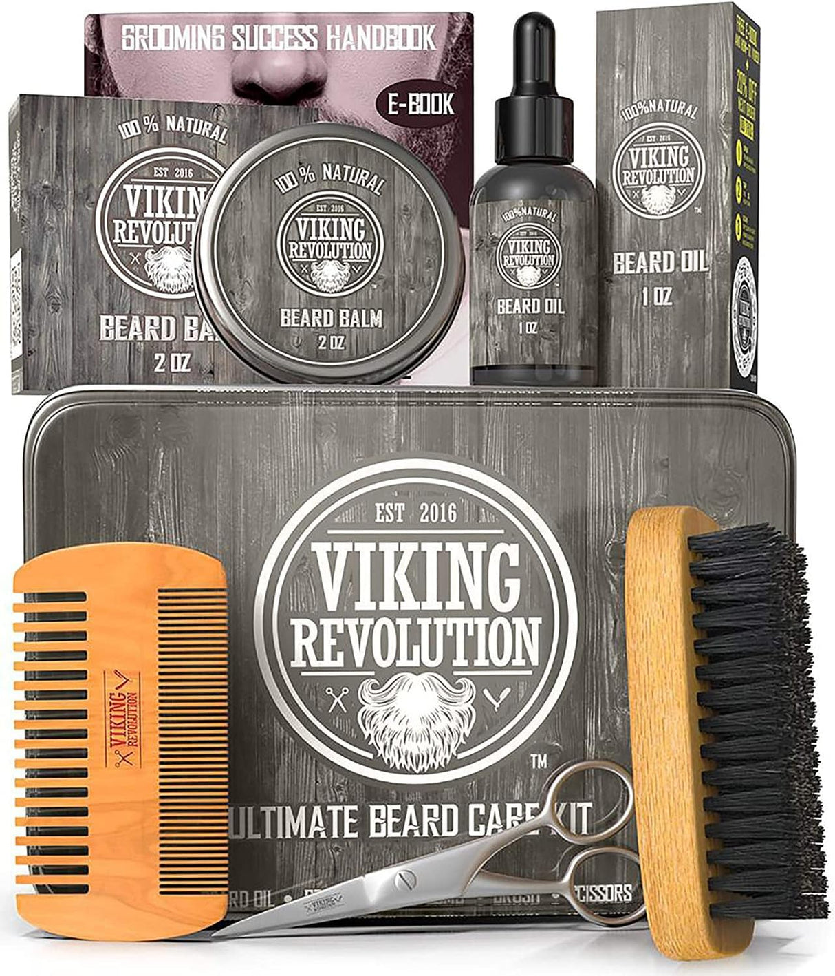NBHS Ultimate Beard Grooming Kit – Complete Men’s Grooming Gift Set