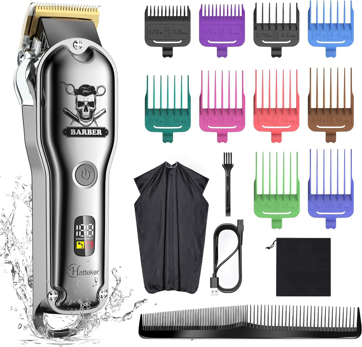 NBHS Hair Affordable Hair Clippers for Men Waterproof Cordless