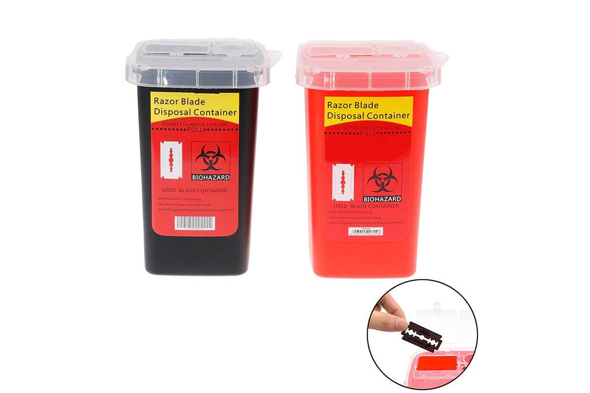 Razor Blade Disposal Container Black