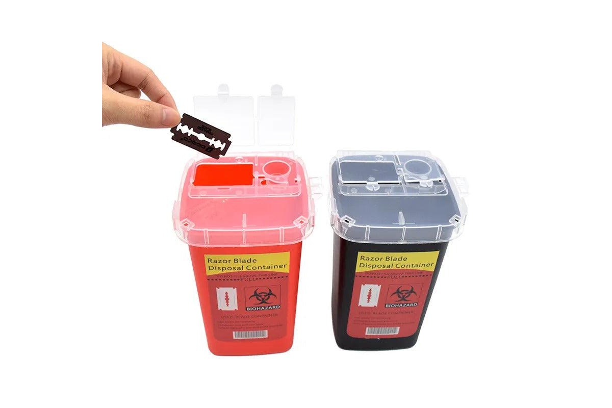 Razor Blade Disposal Container Black