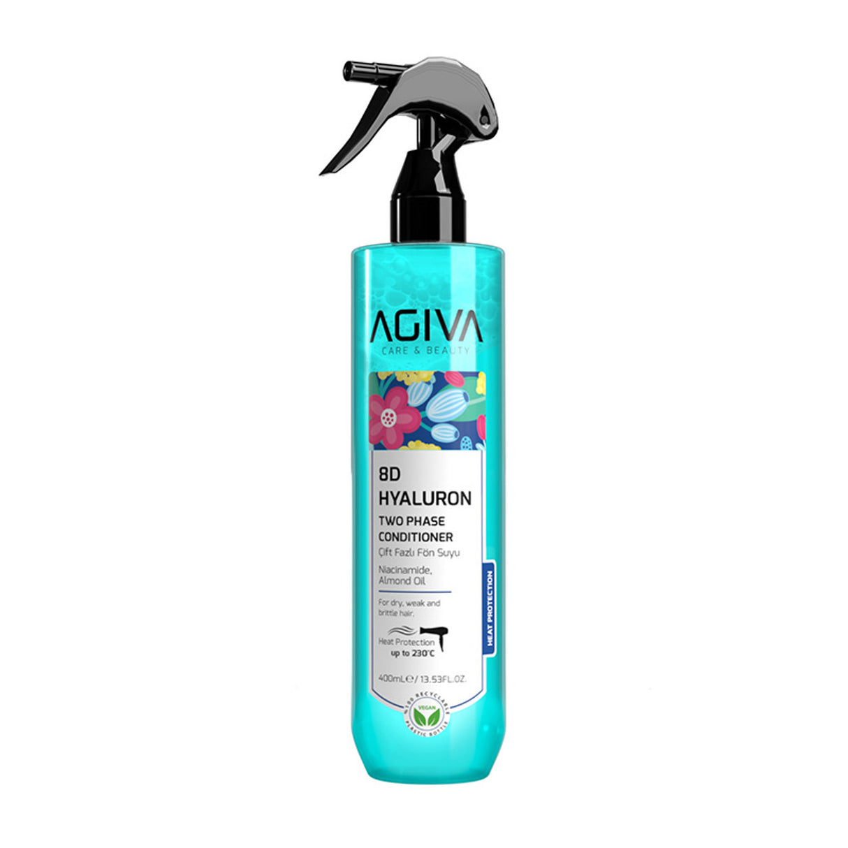 Agiva 8D Hyaluron Two Phase Conditioner 400ml (Blue)