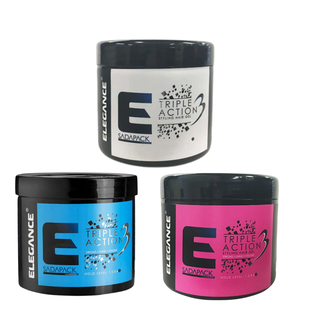 Elegance Triple Action Hair Styling Gel - 500ml