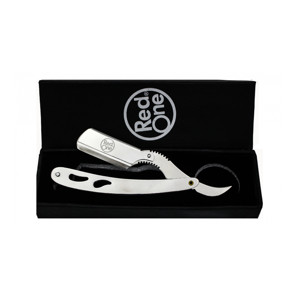 RedOne Straight Cut Throat Shaving Razor Barber Salon Cap Crocodile