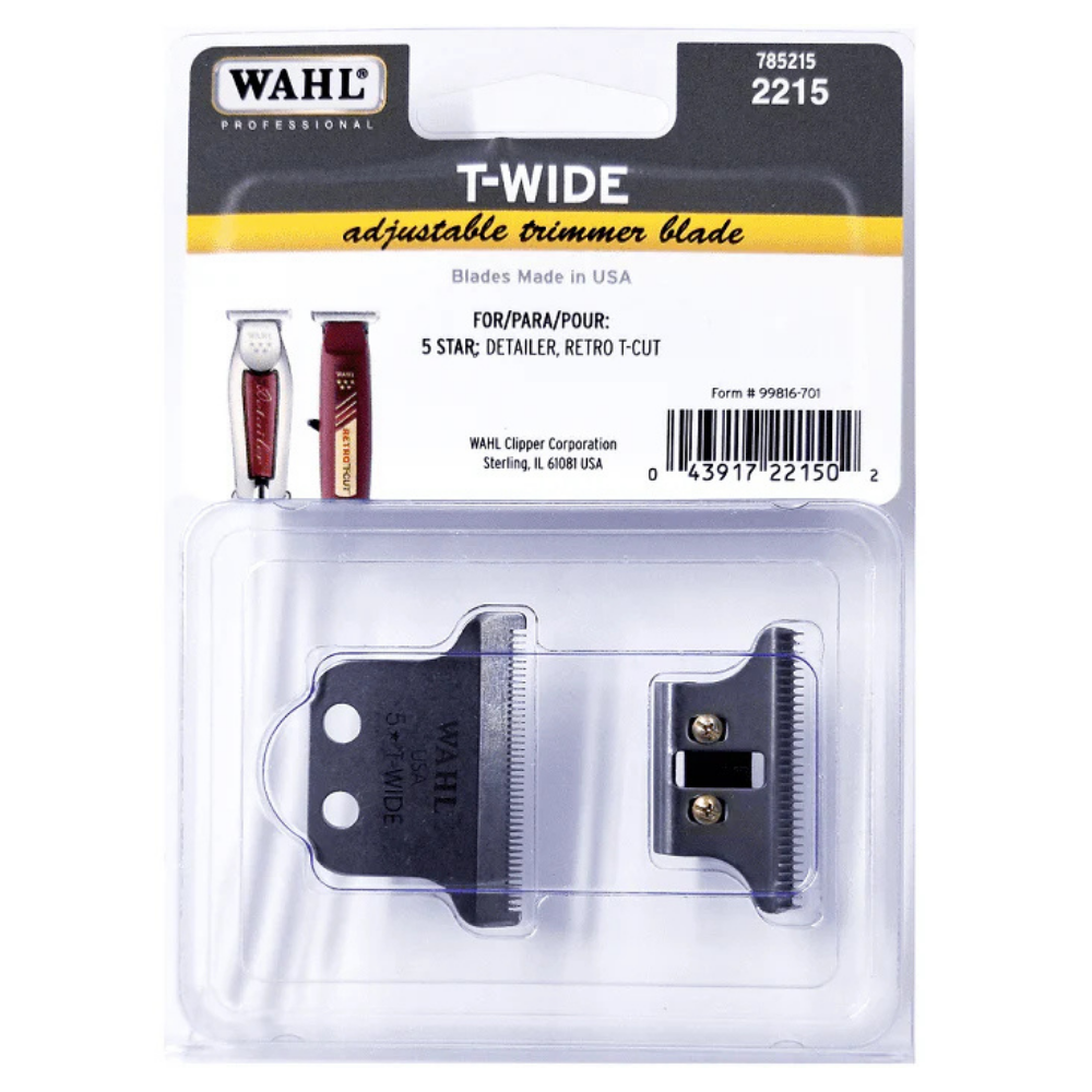 Wahl Detailer Double Wide Trimmer Blades Set Original