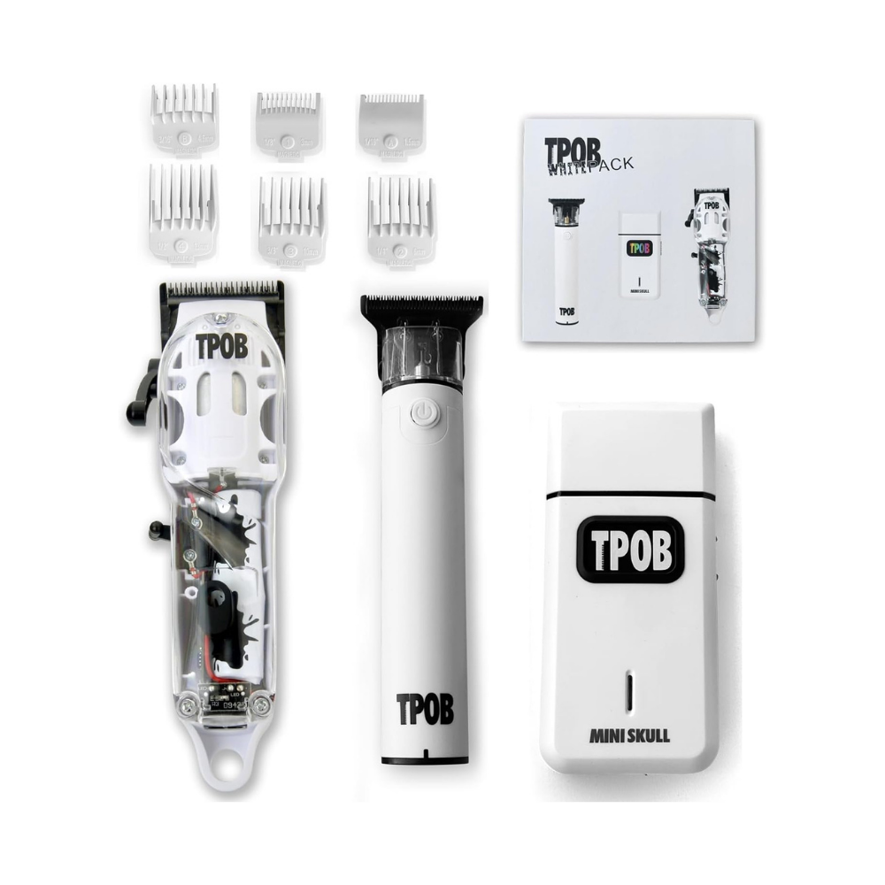 TPOB Slime 2 Professional Cordless Hair Clippers – White Pack NBHS