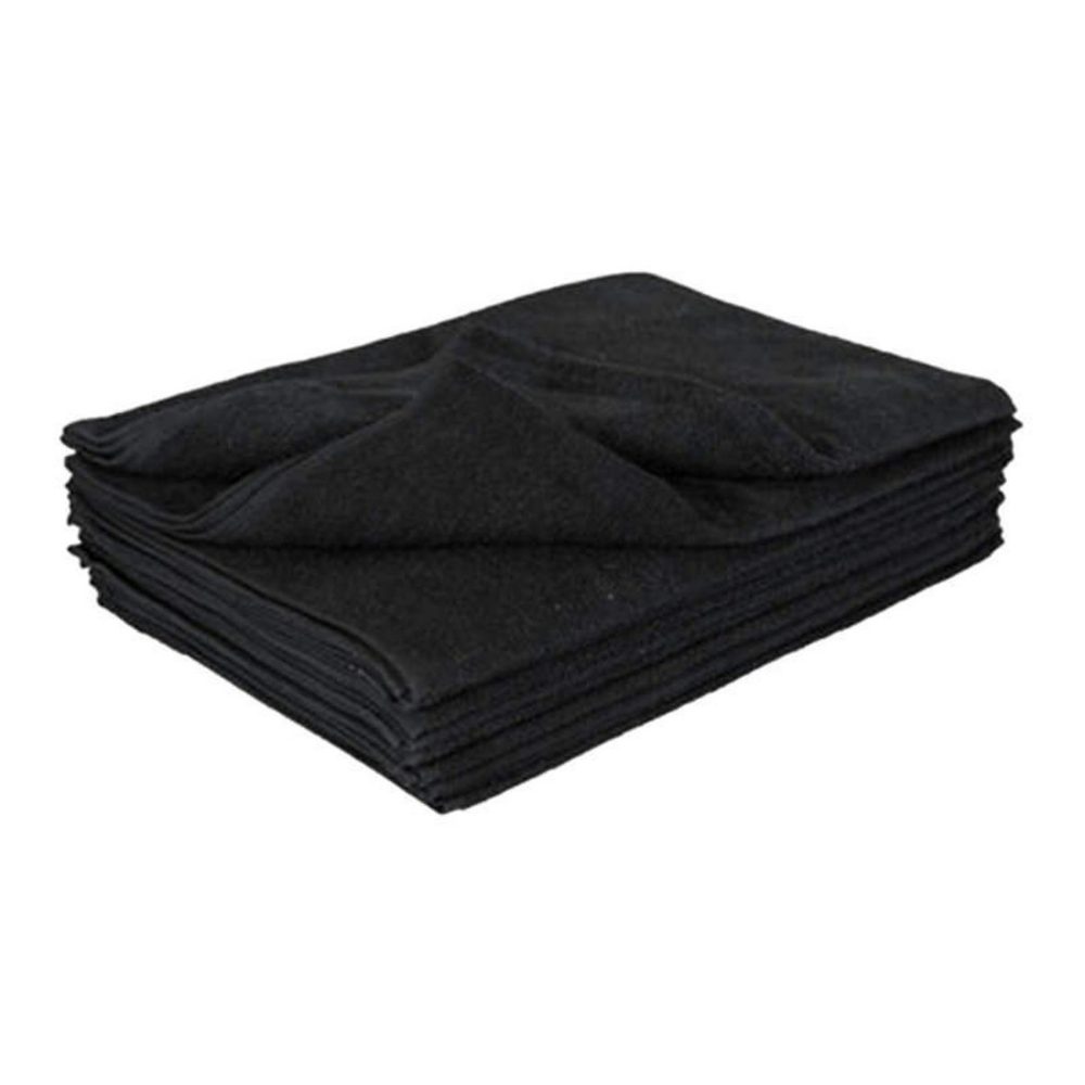 Joifast Black Salon Bleach Proof Towels 38x80cm – 10 Pack