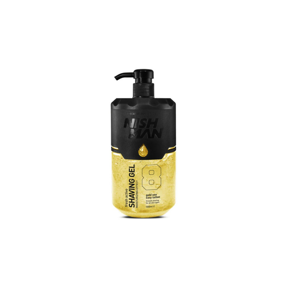 Nish Man Shaving Gel With Pump Gold 1000ml