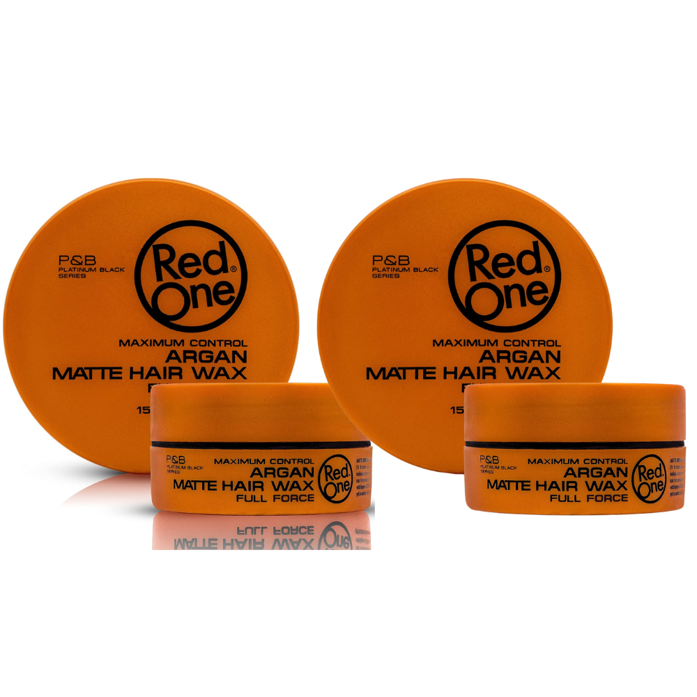 2 x RedOne Argan Matte Hair Styling Wax Full Force | 150 ml | Red One Wax