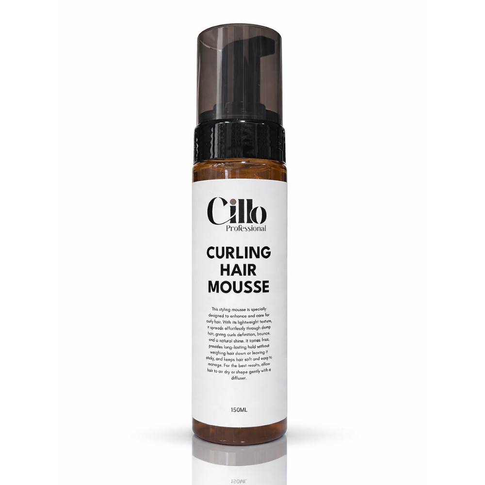 Cillo Professional Curling Hair Mousse 150ml – Defines Curls, Frizz Control