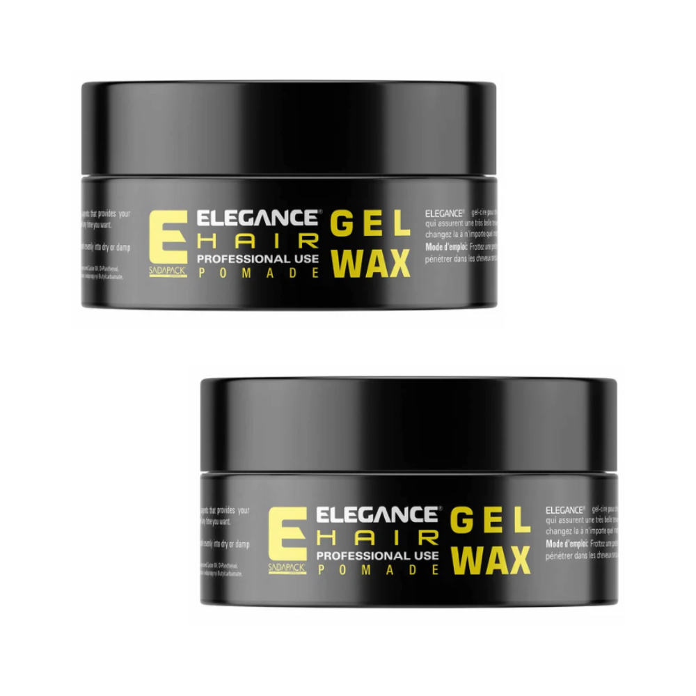 3x Elegance Hair Gel Wax Transparent Gold Pomade - 140g