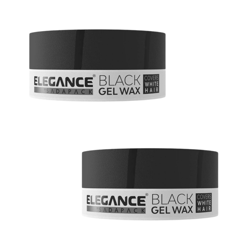 3x Elegance Silver Black Hair Color Wax - 140g