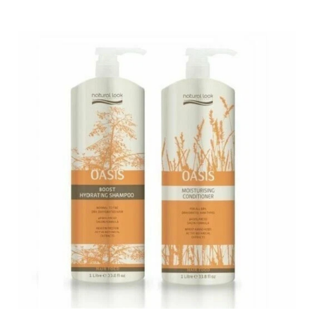 Natural Look Oasis Boost Hydrating Shampoo And Conditioner - 1000ml