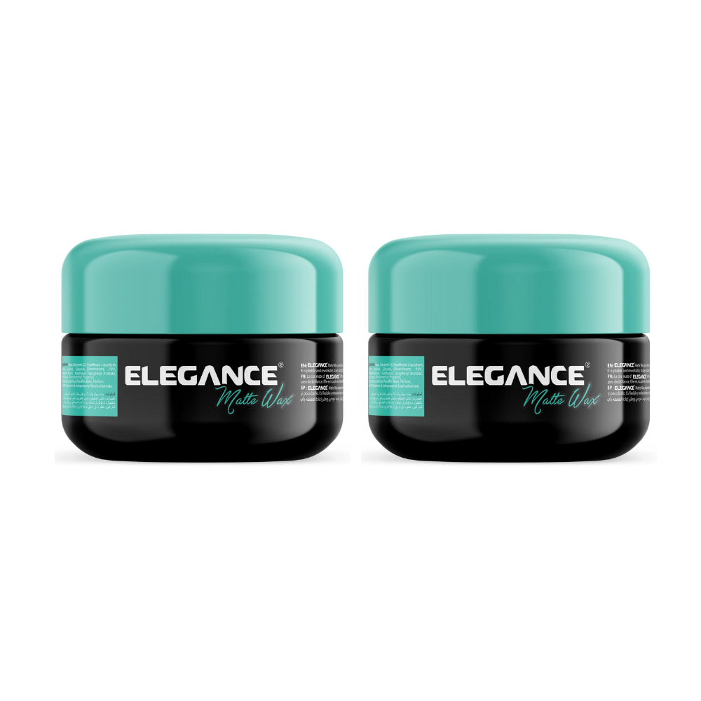 3x Elegance Hair Styling Matte Clay Wax – 100ml Light Blue