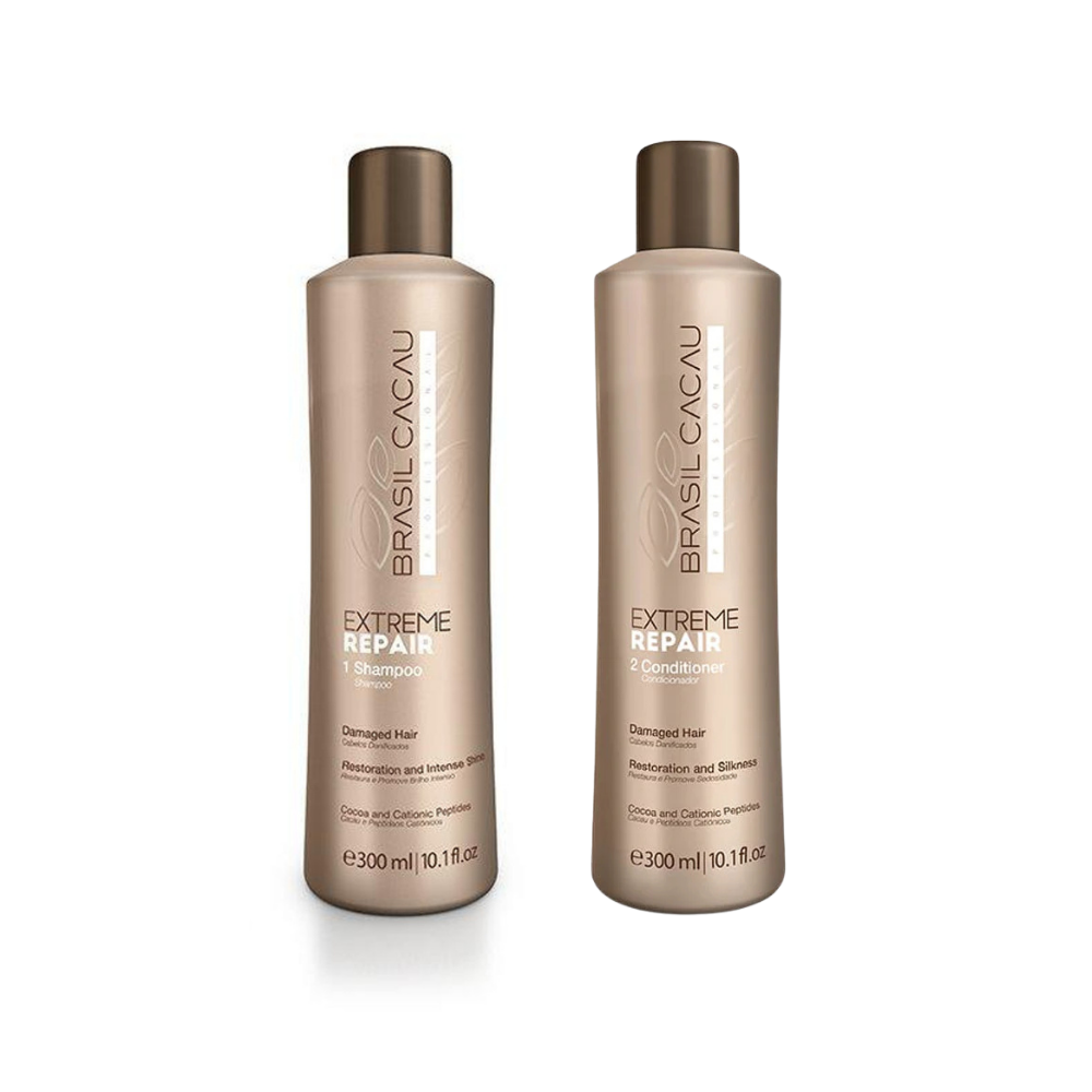 Brasil Cacau Extreme Repair Shampoo & Conditioner Duo – 300ml