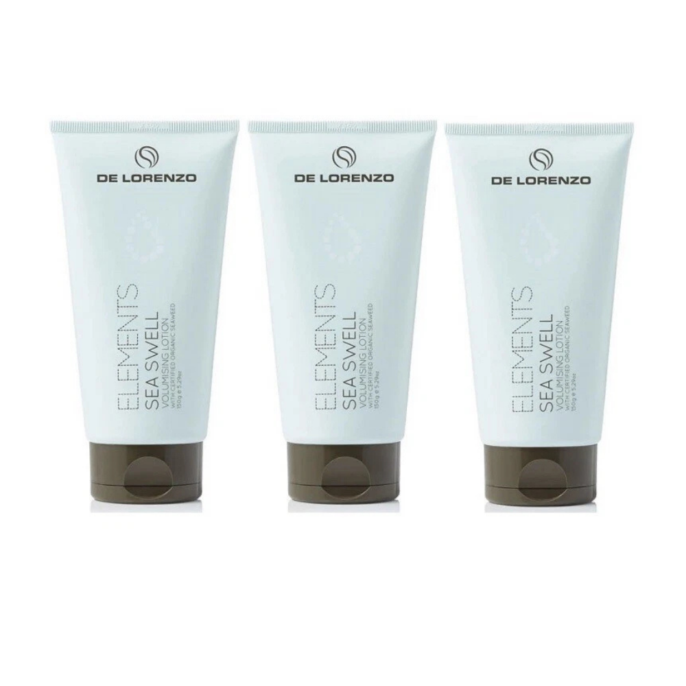3x Delorenzo Elements Sea Swell 150g De Lorenzo Volumising Lotion