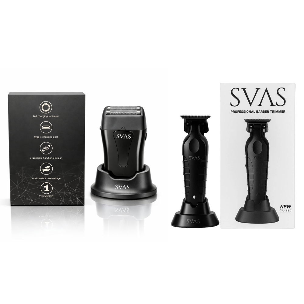 Svas Trimmer And Shaver Mens Hair Shaver and Trimmer Kit for Barber