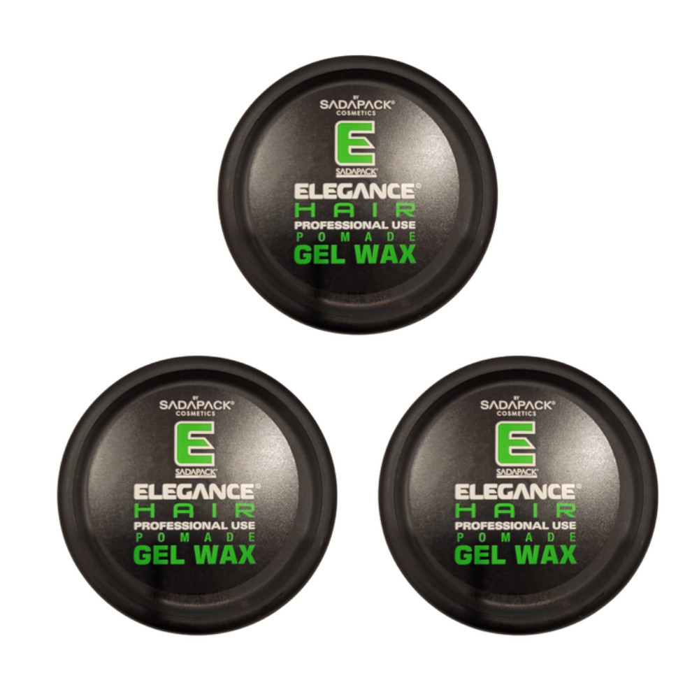 3x Elegance Hair Gel Wax Pomade - 140g