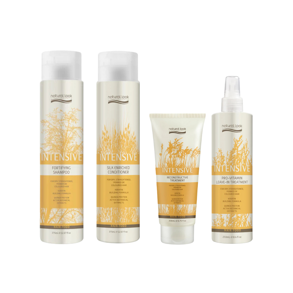 Natural Look Fortifying 375ML Bundle Shampoo Conditioner Treatment Leave In
