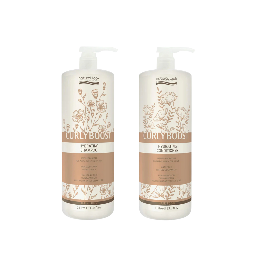 Natural Look Curly Boost Hydrating Shampoo&Conditioner 1L Bundle
