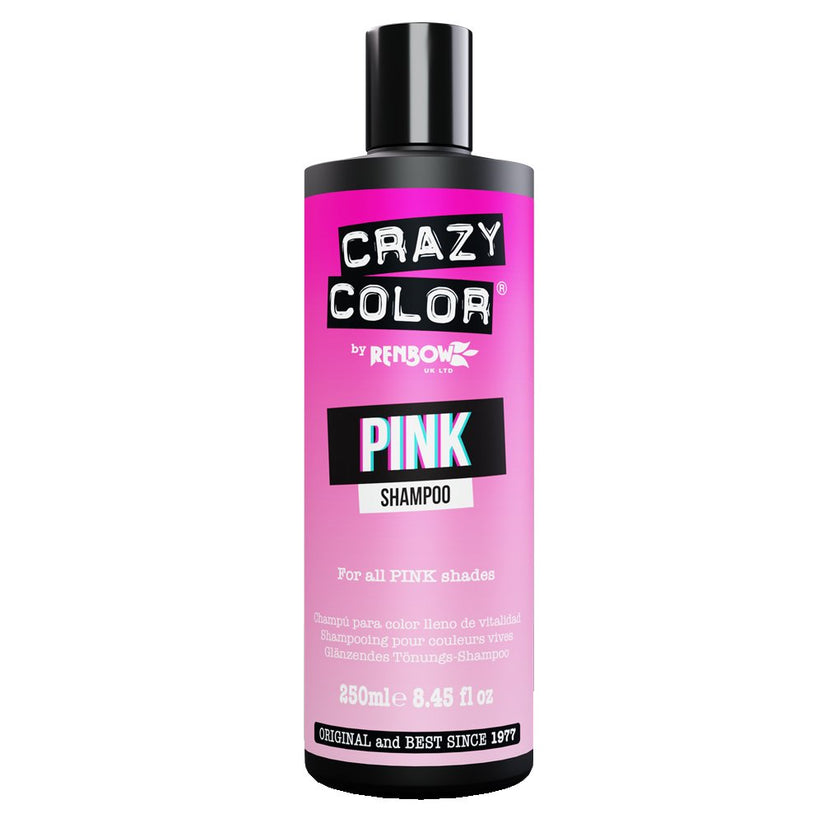 Crazy Color Vegan Pink Shampoo 250ml – Colour Refresh & Gentle Cleansing