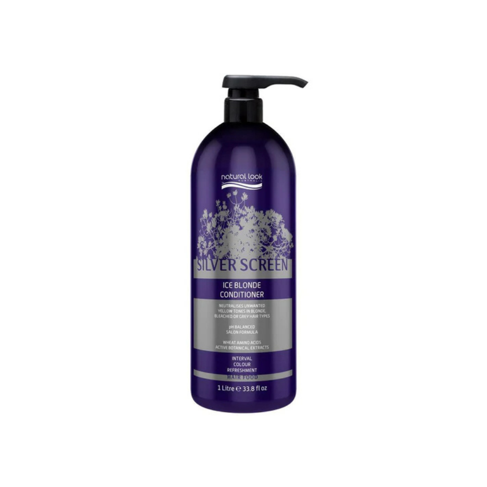 Natural Look Silver Screen Ice Blonde Shampoo&Conditioner 1L&Repair Serum&Detangler&Smooth Ends
