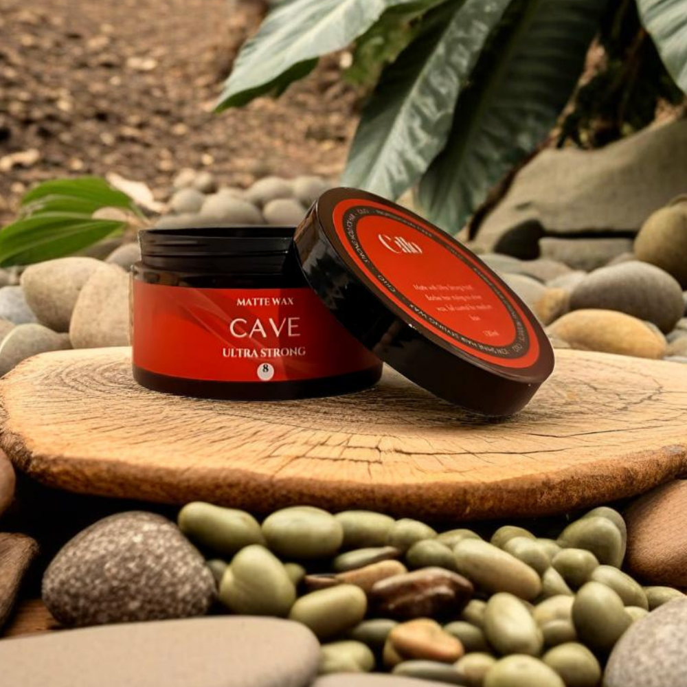 Cillo Cave Red Hair Matte Styling Wax – 100ml for Extra Strong Hold & 100% Matte Finish