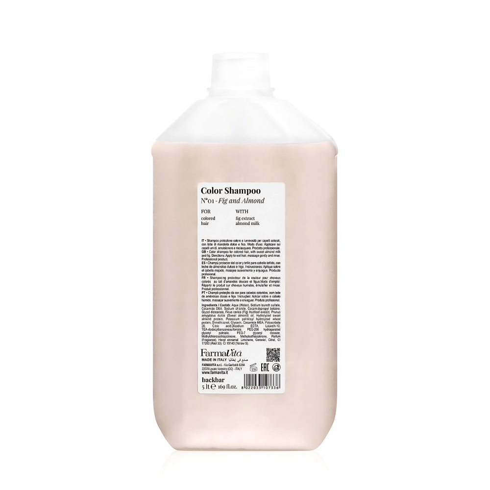 Farmavita Backbar Color Shampoo N°01 - Fig and Almond 5 Litre