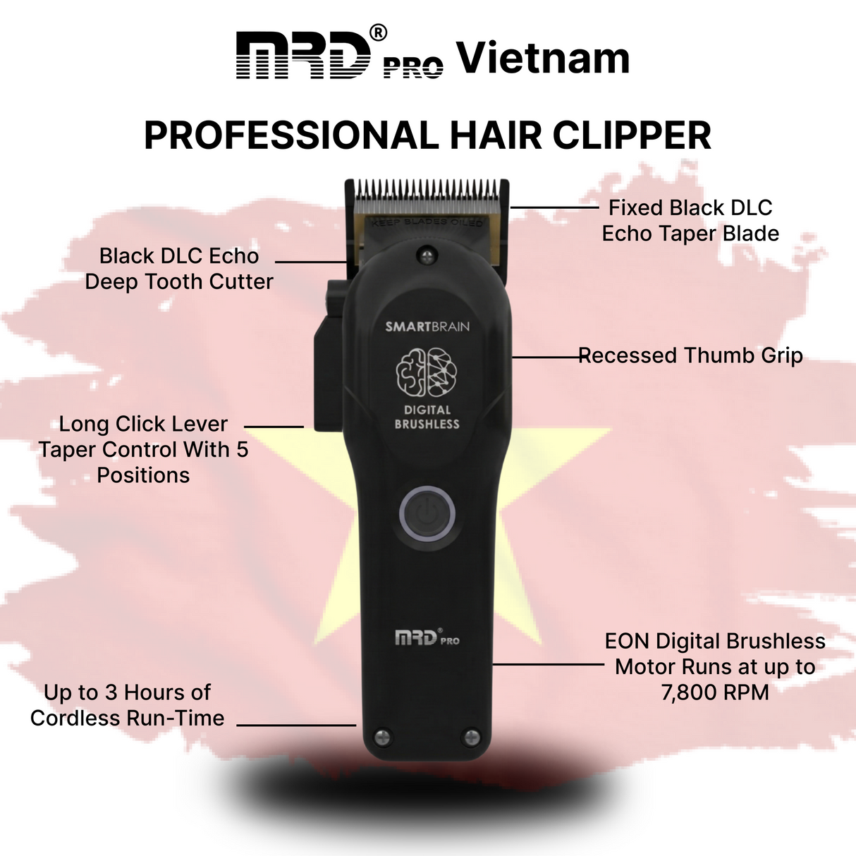 MRD SmartBrain Precision Clipper – Black