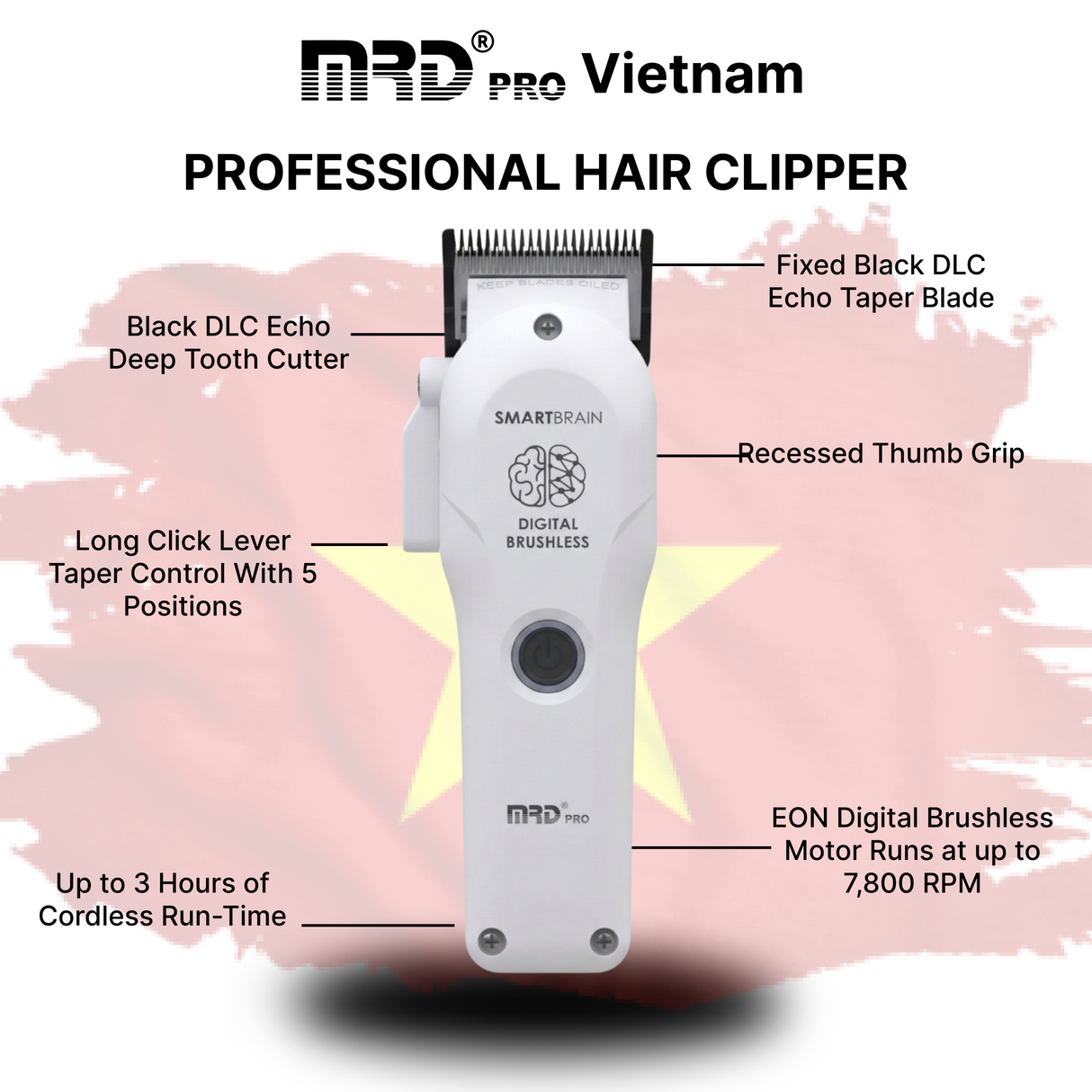 MRD SmartBrain Precision Clipper – White