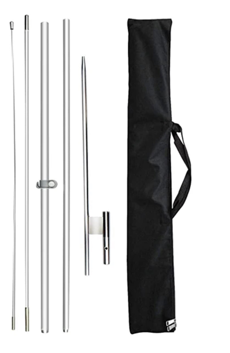 Barber Shop Flag Banner 3.4m Full Set + Bag