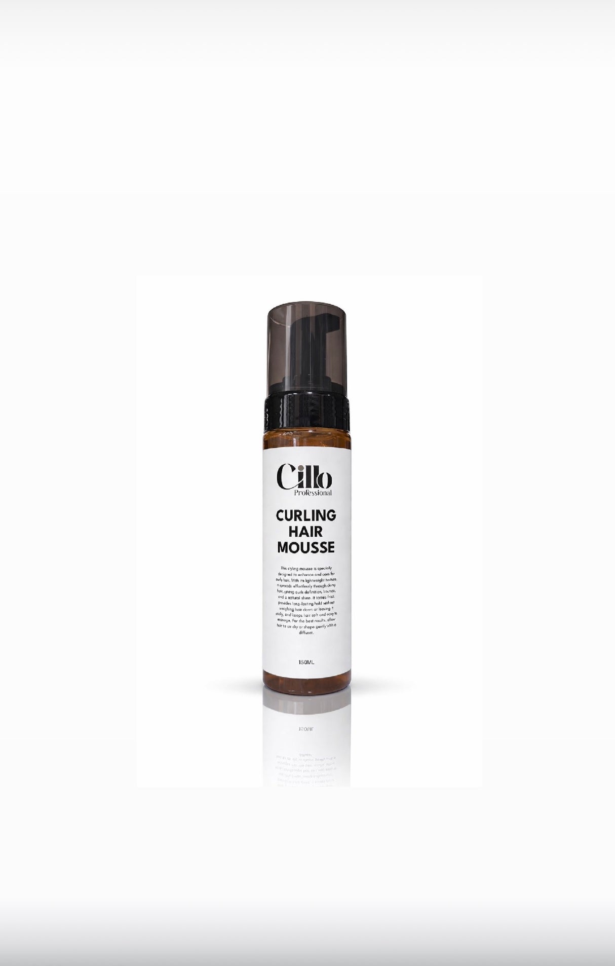 Cillo Professional Curling Hair Mousse 150ml – Defines Curls, Frizz Control