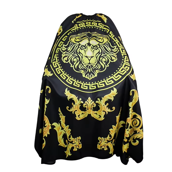 Cillo Customizable Barber Cutting Capes - Gold Pole Design