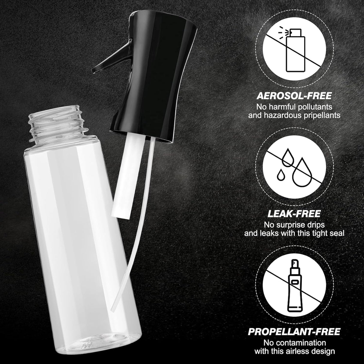 Water Spray Master Bottle - White 300ml Barber Tools
