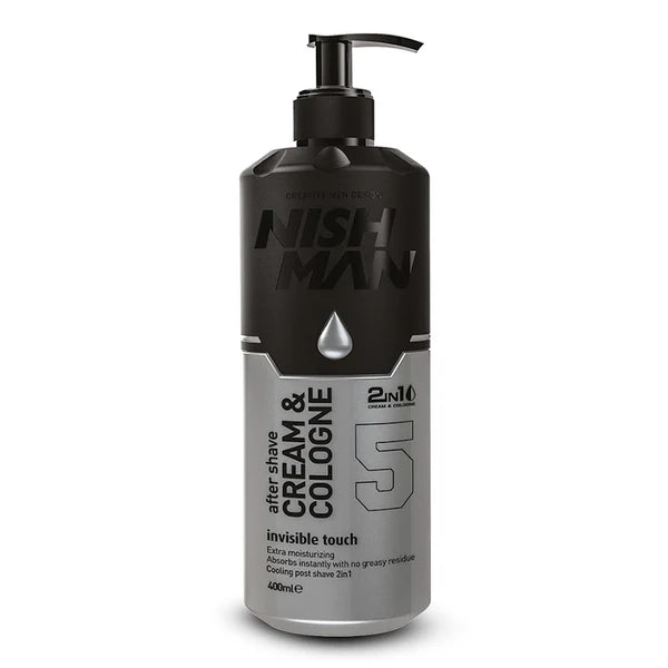 Nish Man After Shave CREAM Cologne Invisible Touch (5) 400ml