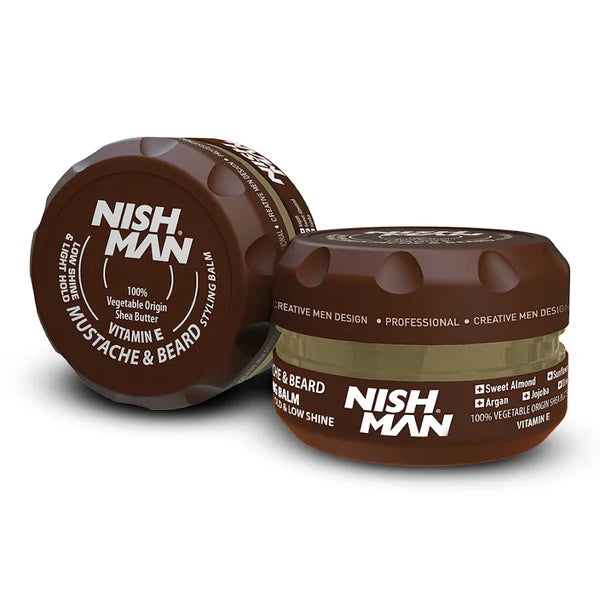 Nish Man Beard & Moustache Styling Balm 100ml