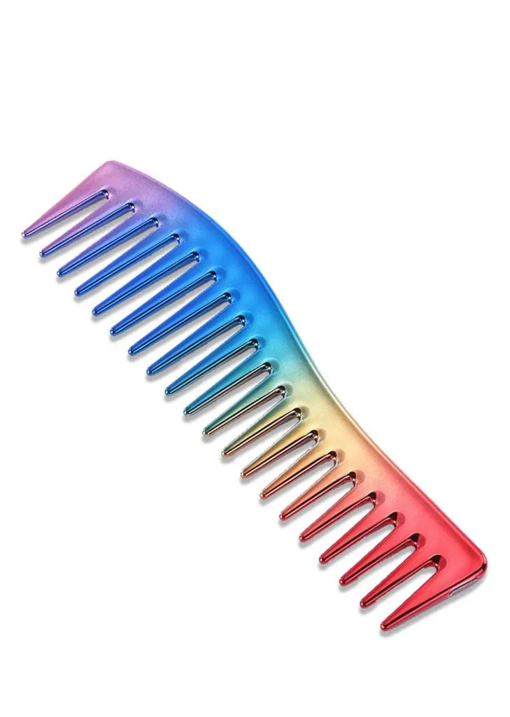 Redone Hair Styling Comb Wide Tooth Rainbow