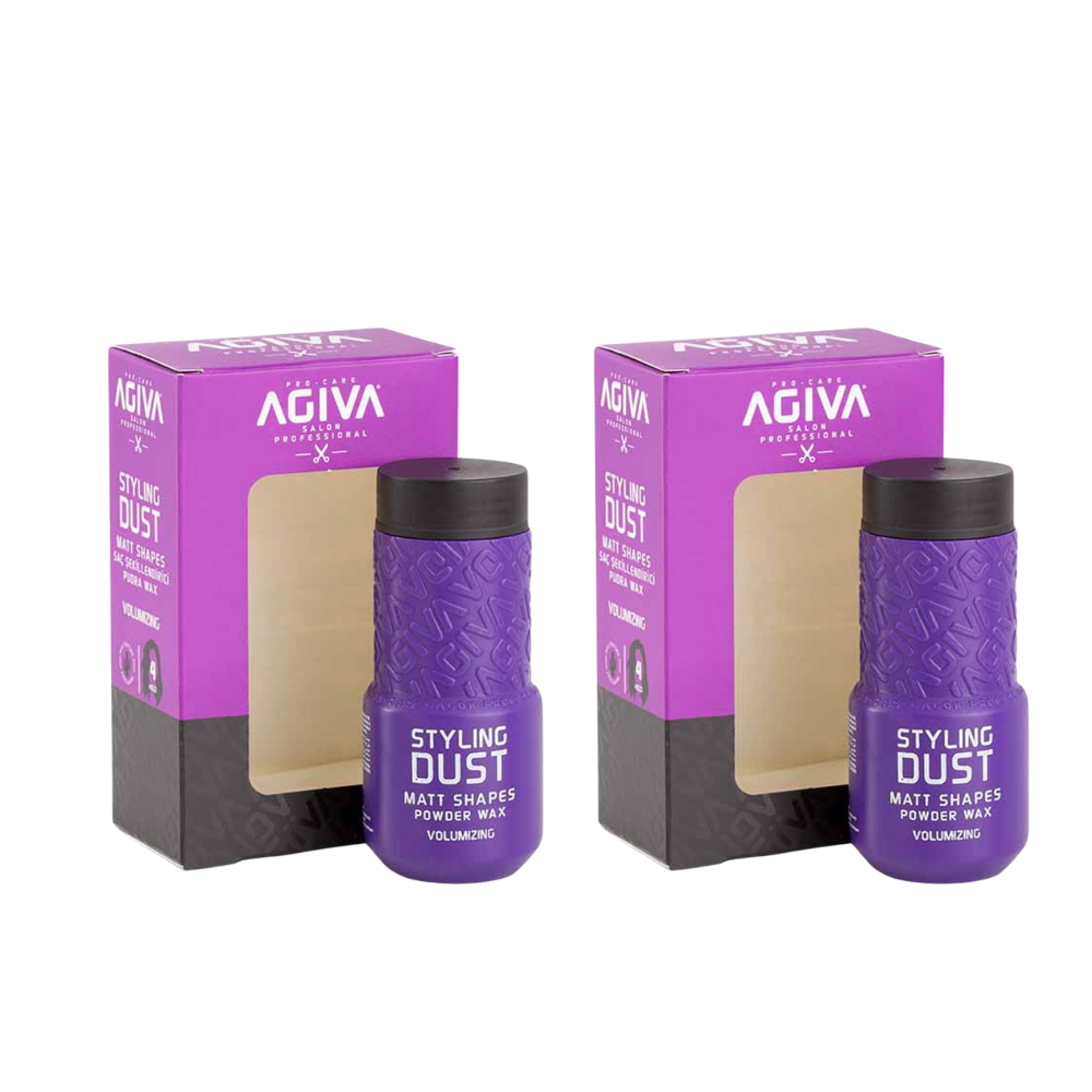 3x Agiva Dust Matt Shapes Hair Styling Powder Wax 04 Volumizing 20G