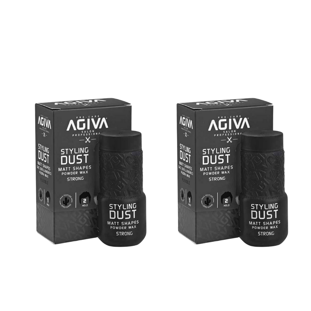 3x Agiva Styling Dust Matt Shapes Hair Styling Powder Strong 02 20G