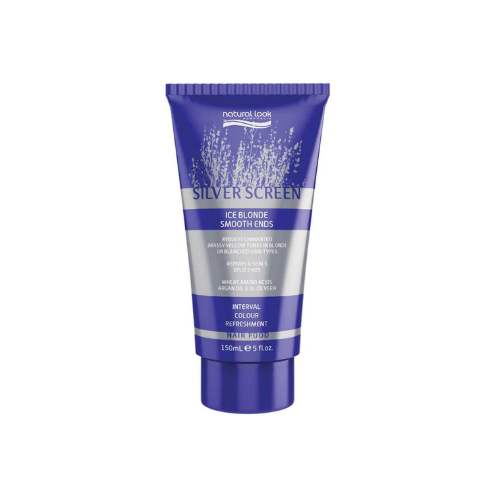 Natural Look Silver Screen Ice Blonde Shampoo 375 ML&Conditioner&Repair Serum&Detangler&Smooth Ends